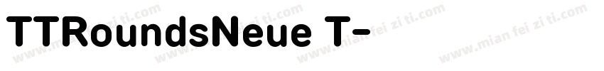 TTRoundsNeue T字体转换